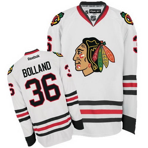 2012 New style White NHL Chicago Blackhawks 36 Dave Bolland Hockey Jersey